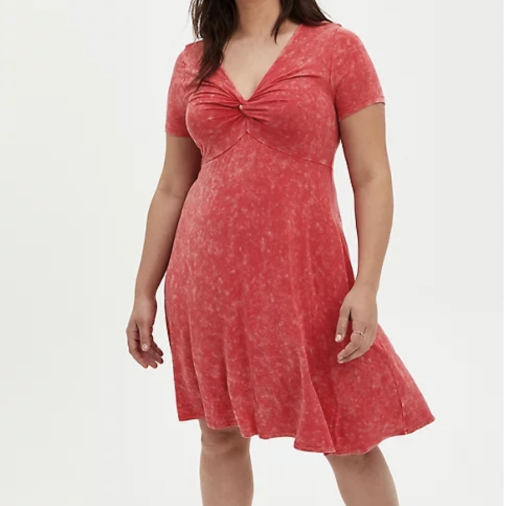 Soft Babydoll Tie-Frong Dress